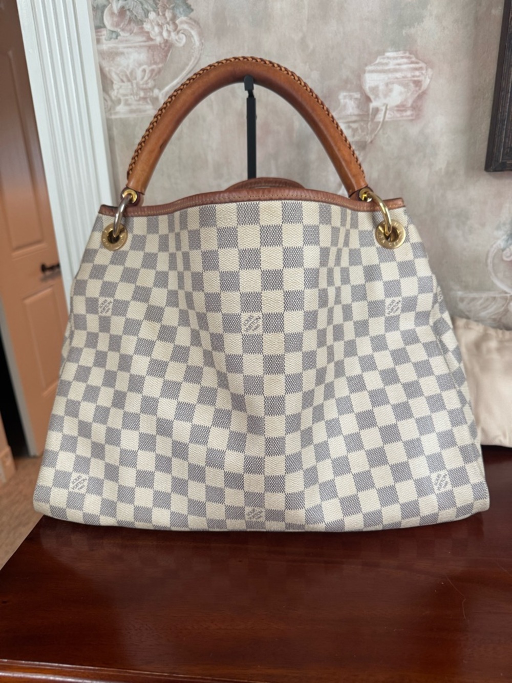 LOUIS VUITTON GM ARTSY AZURE HOBO BAG - Picture 8 of 13